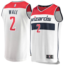 Load image into Gallery viewer, 02- Men's Fanatics Branded John Wall White Washington Wizards Fast Break Jersey - Association Edition -White