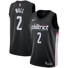 Load image into Gallery viewer, 02- Men's Nike John Wall Black Washington Wizards City Edition Swingman Jersey -Black