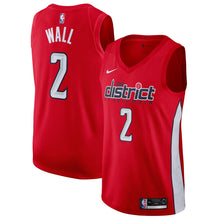 Load image into Gallery viewer, 02 - Men's Nike John Wall Red Washington Wizards 2018/19 Swingman Jersey – Earned Edition - Red