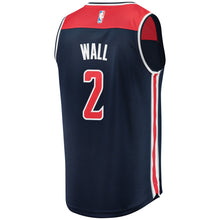 Load image into Gallery viewer, 02 - Youth Fanatics Branded John Wall Navy Washington Wizards Fast Break Replica Jersey - Statement Edition-Navy