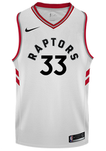 Load image into Gallery viewer, 33 - Raptors Adult Swingman Association Jersey - Gasol - White