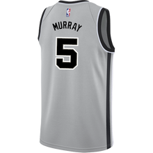 Load image into Gallery viewer, 5 - Murray San Antonio Spurs Men's Nike 2018-19 Statement Edition Swingman Personalized Jersey  - Grey