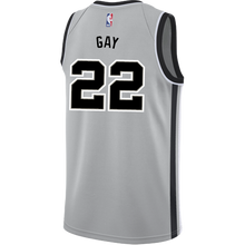 Load image into Gallery viewer, 22 - Gay San Antonio Spurs Men's Nike 2018-19 Statement Edition Swingman Personalized Jersey  - Grey