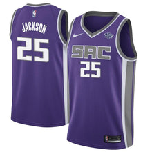 Load image into Gallery viewer, 25 - Men's Nike Justin Jackson Purple Sacramento Kings Swingman Sponsor Patch Jersey - Icon Edition