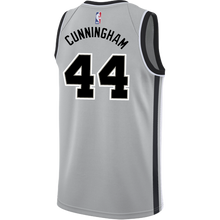 Load image into Gallery viewer, 44 - Cunningham San Antonio Spurs Men's Nike 2018-19 Statement Edition Swingman Personalized Jersey  - Grey