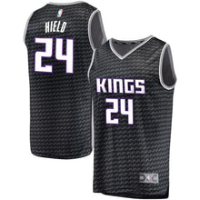 Load image into Gallery viewer, 24 - Men's Fanatics Branded Buddy Hield Black Sacramento Kings Fast Break Jersey - Statement Edition