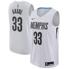 Load image into Gallery viewer, 33 - Men's Nike Marc Gasol Memphis Grizzlies Swingman Jersey - City Edition - White