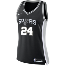 Load image into Gallery viewer, 24 - Hilliard San Antonio Spurs Women's Nike Custom Personalized Icon Swingman Jersey - Black