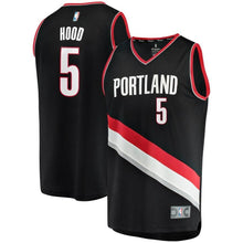Load image into Gallery viewer, 5 - Rodney Hood Portland Trail Blazers Fast Break Jersey - Icon Edition - Black
