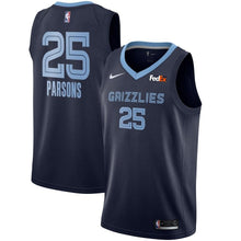 Load image into Gallery viewer, 25 - Men's Nike Chandler Parsons Memphis Grizzlies Swingman Sponsor Patch Jersey – Icon Edition - Navy