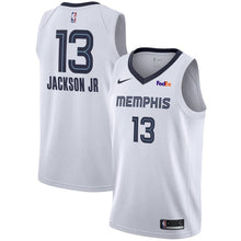 Load image into Gallery viewer, 13 - Men's Nike Jaren Jackson Jr. Memphis Grizzlies Swingman Sponsor Patch Jersey - Association Edition - White