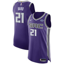 Load image into Gallery viewer, 21 - Men's Nike Deyonta Davis Purple Sacramento Kings Authentic Sponsor Patch Jersey – Icon Edition