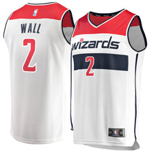Load image into Gallery viewer, 02 - Youth Fanatics Branded John Wall White Washington Wizards Fast Break Replica Jersey - Association Edition- White
