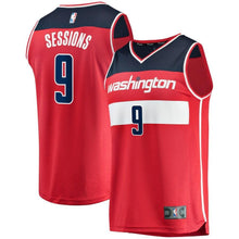Load image into Gallery viewer, 09 - Youth Fanatics Branded Ramon Sessions Red Washington Wizards Fast Break Player Jersey - Icon Edition - Red