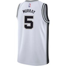 Load image into Gallery viewer, 5 - Murray San Antonio Spurs Men's Nike Custom Personalized Icon Swingman Jersey - White