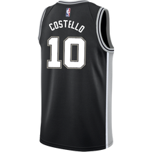 Load image into Gallery viewer, 10 - Costello San Antonio Spurs Men's Nike Custom Personalized Icon Swingman Jersey - Black