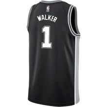Load image into Gallery viewer, 1 - Walker San Antonio Spurs Men's Nike Custom Personalized Icon Swingman Jersey - Black
