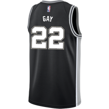 Load image into Gallery viewer, 22 - Gay San Antonio Spurs Men's Nike Custom Personalized Icon Swingman Jersey - Black