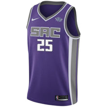 Load image into Gallery viewer, 25 - Men's Nike Justin Jackson Purple Sacramento Kings Swingman Sponsor Patch Jersey - Icon Edition