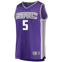 Load image into Gallery viewer, 5 - Men's Fanatics Branded De'Aaron Fox Purple Sacramento Kings Fast Break Jersey - Icon Edition