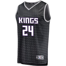 Load image into Gallery viewer, 24 - Men's Fanatics Branded Buddy Hield Black Sacramento Kings Fast Break Jersey - Statement Edition