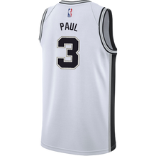 Load image into Gallery viewer, 3 - Paul San Antonio Spurs Men's Nike Custom Personalized Icon Swingman Jersey - White