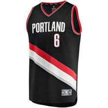 Load image into Gallery viewer, 6 - Nik Stauskas Portland Trail Blazers Fast Break Replica Jersey – Icon Edition - Black