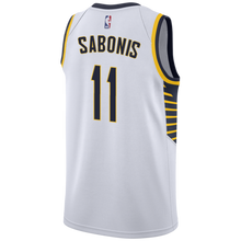 Load image into Gallery viewer, 11 - Domantas Sabonis Pacers Nike Association Swingman Jersey - White