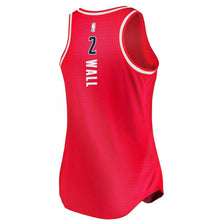 Load image into Gallery viewer, 02 - Women's Fanatics Branded John Wall Red Washington Wizards Fast Break Tank Jersey - Icon Edition - Red