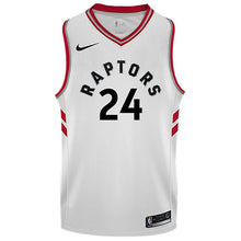 Load image into Gallery viewer, 24 - Raptors Adult Swingman Association Jersey - Powell - White
