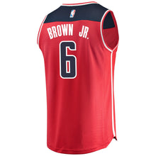 Load image into Gallery viewer, 06 - Youth Fanatics Branded Troy Brown Red Washington Wizards 2018 NBA Draft First Round Pick Fast Break Replica Jersey – Icon Edition - Red