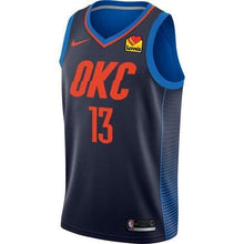 Load image into Gallery viewer, 13 - Oklahoma City Thunder Nike George Statement Swingman Jersey - Navy