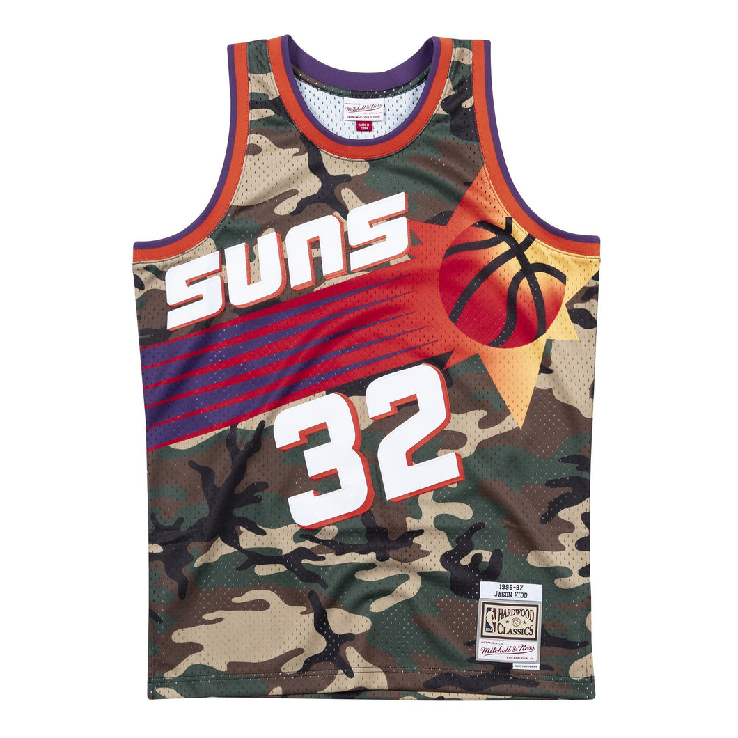 32 - Nba Phoenix Suns Jason Kidd Mitchell & Ness Camo Swingman Jersey - Camo