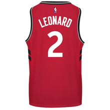 Load image into Gallery viewer, 02 - Raptors Men's Swingman Icon Jersey - Leonard - Red