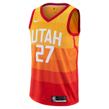 Load image into Gallery viewer, 27 - City Edition Swingman Jersey - MensApparelJerseys - Utah Jazz - Gobert Rudy - City Edition - Orange