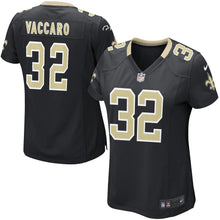 Load image into Gallery viewer, Women' New Orleans Saints Kenny Vaccaro Nike Black Game Jersey