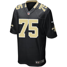 Load image into Gallery viewer, Men' Nike Andrus Peat Black New Orleans Saints Game Jersey