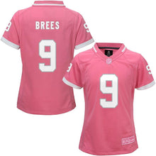 Load image into Gallery viewer, Girls Youth Drew Brees Pink New Orleans Saints Bubble Gum Jersey