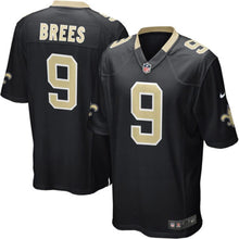 Load image into Gallery viewer, Youth New Orleans Saints Drew Brees Nike Black Team Color Game Jersey