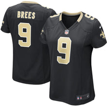 Load image into Gallery viewer, Girls Youth New Orleans Saints Drew Brees Nike Black Game Jersey