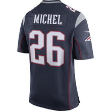 Load image into Gallery viewer, Nike Sony Michel #26 Game Jersey-Navy