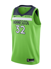 Load image into Gallery viewer, 32 - Minnesota Timberwolves Karl-Anthony Towns Statement Swingman Jersey - Green