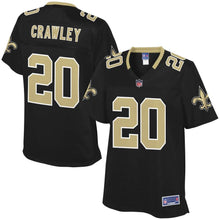 Load image into Gallery viewer, Women' NFL Pro Line Ken Crawley Black New Orleans Saints Player Jersey