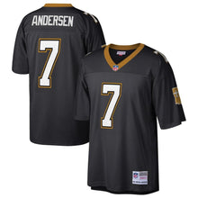 Load image into Gallery viewer, Men' Mitchell &amp; Ness Morten Andersen Black New Orleans Saints Retired Player Replica Jersey