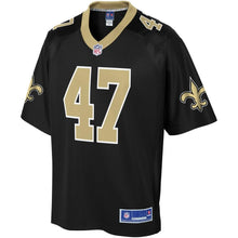 Load image into Gallery viewer, Men' NFL Pro Line Alex Anzalone Black New Orleans Saints Team Color Player Jersey