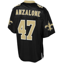 Load image into Gallery viewer, Men' NFL Pro Line Alex Anzalone Black New Orleans Saints Team Color Player Jersey