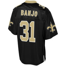 Load image into Gallery viewer, Men' NFL Pro Line Chris Banjo Black New Orleans Saints Team Color Player Jersey