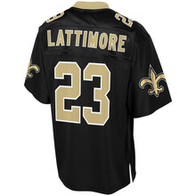 Load image into Gallery viewer, Men' NFL Pro Line Marshon Lattimore Black New Orleans Saints Team Color Player Jersey