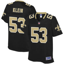 Load image into Gallery viewer, Women' NFL Pro Line A.J. Klein Black New Orleans Saints Team Color Player Jersey