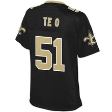 Load image into Gallery viewer, Women' NFL Pro Line Manti Te'o Black New Orleans Saints Team Color Player Jersey
